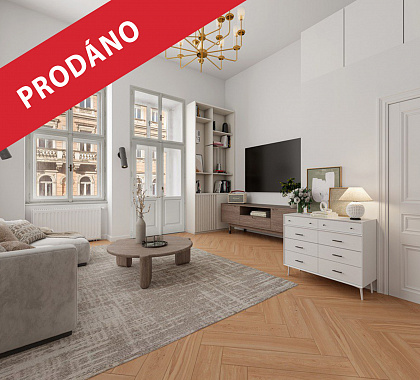 ПРОДАНО : Квартира 3+1 улица Легерова, Прага 2